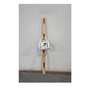 New 24" Solid Wood Standard Coffee Cup Wall Hanger